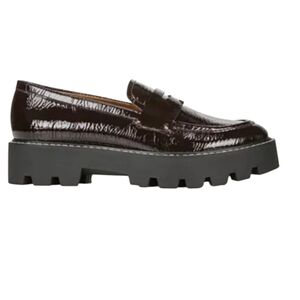 NWOT Franco Sarto Balin Lug Sole Loafer Burgundy Women's Size 7.5M